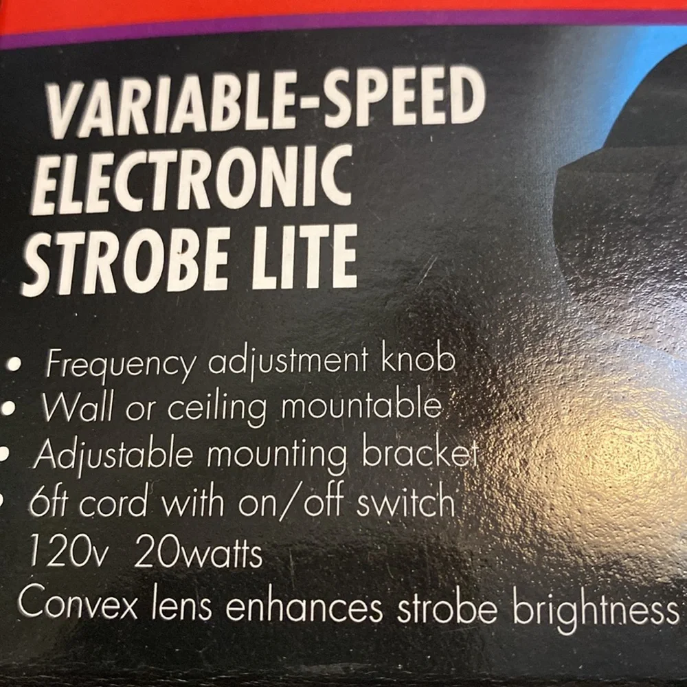 Mini Strobe light with variable speeds Halloween party